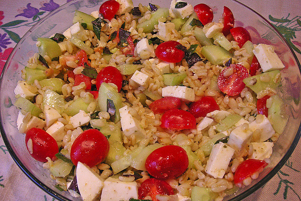 Tomaten-Mozzarella-Salat mit Ebly