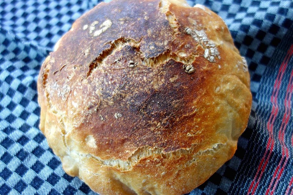 No - Knead - Bread mit Frischhefe