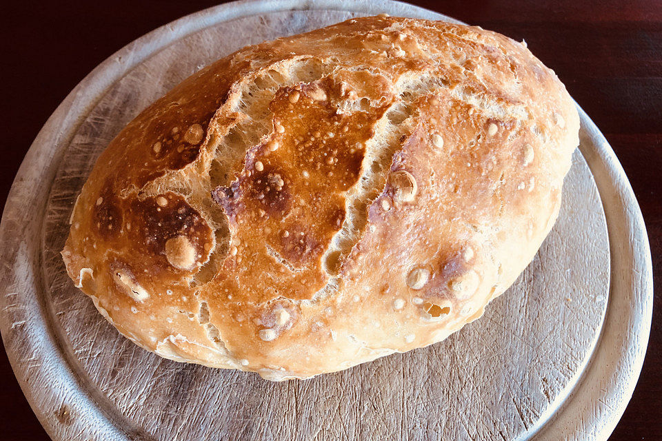 No - Knead - Bread mit Frischhefe