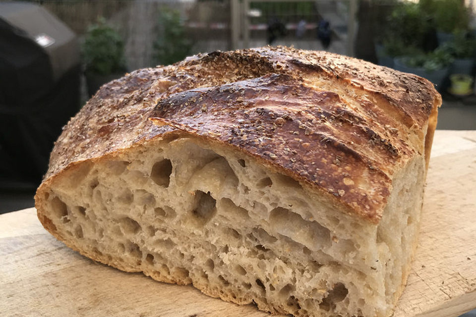 No - Knead - Bread mit Frischhefe