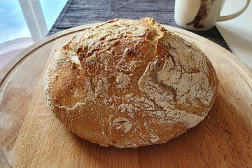 No - Knead - Bread mit Frischhefe