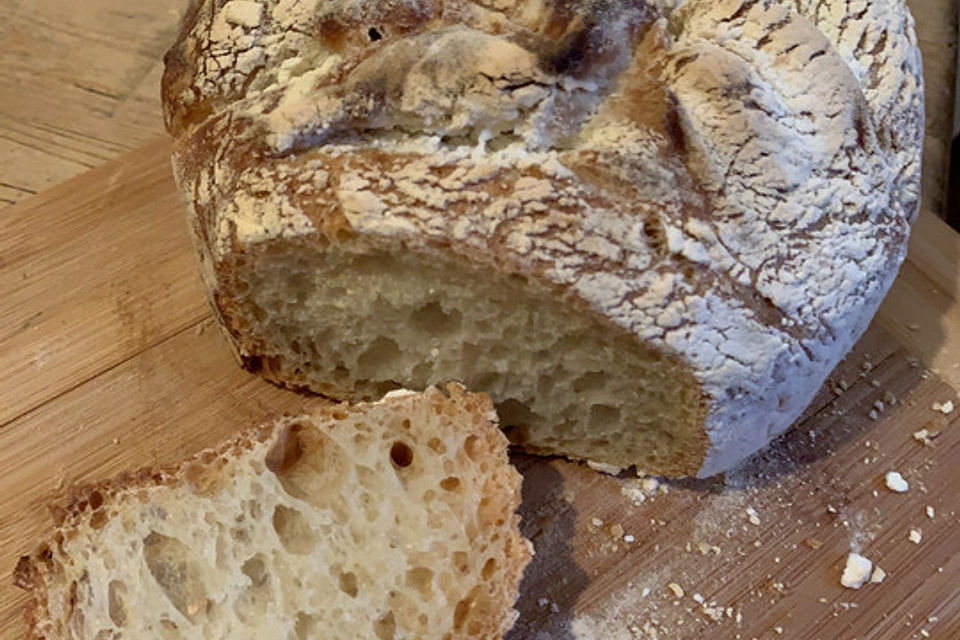 No - Knead - Bread mit Frischhefe