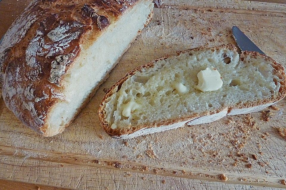 No - Knead - Bread mit Frischhefe