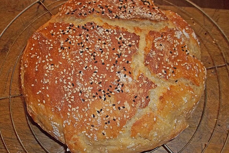 No - Knead - Bread mit Frischhefe