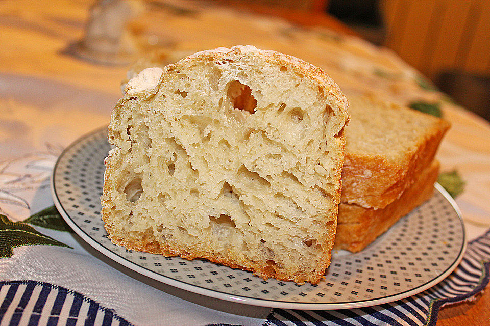 No - Knead - Bread mit Frischhefe