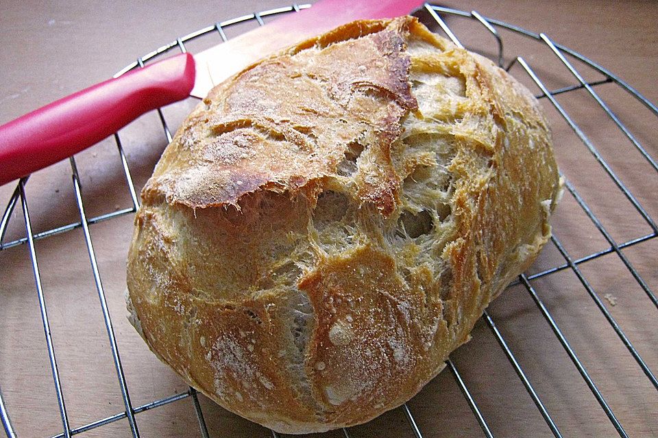 No - Knead - Bread mit Frischhefe