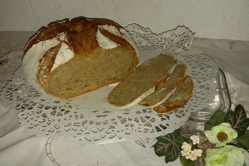 No - Knead - Bread mit Frischhefe