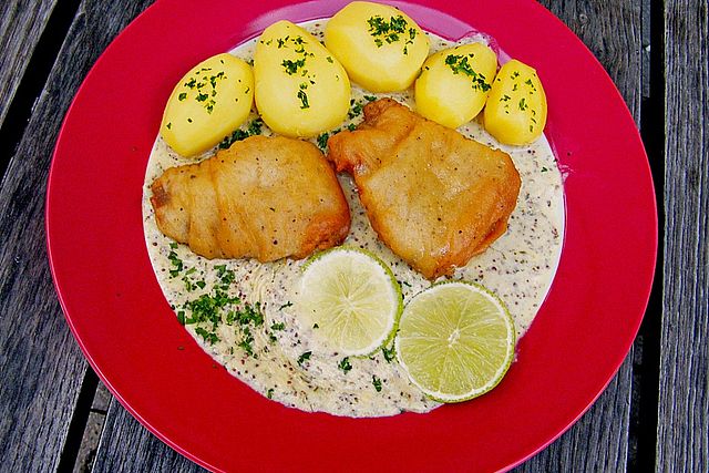 Backfisch in Bierteig