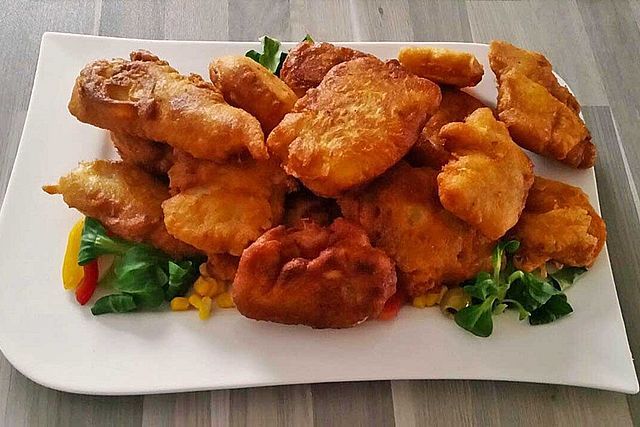 Backfisch in Bierteig