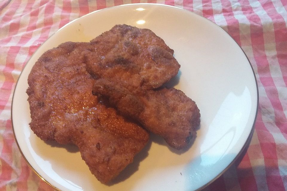 Paniertes Schnitzel mit Meerrettich