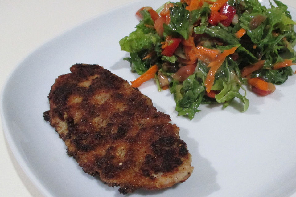 Paniertes Schnitzel mit Meerrettich