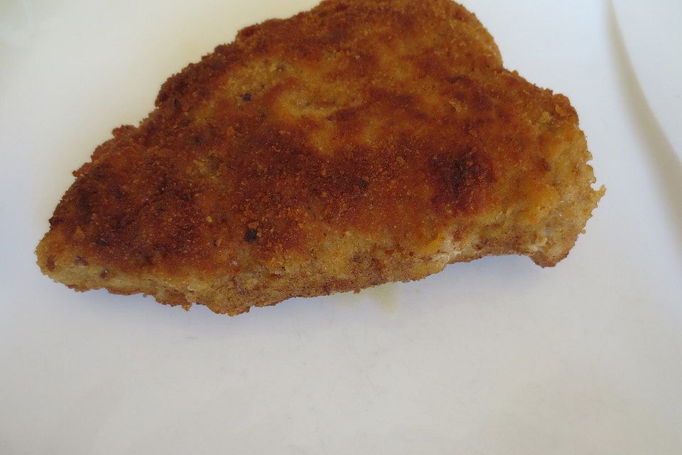 Paniertes Schnitzel mit Meerrettich