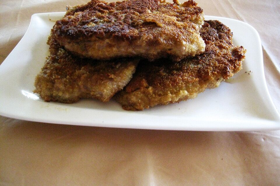 Paniertes Schnitzel mit Meerrettich