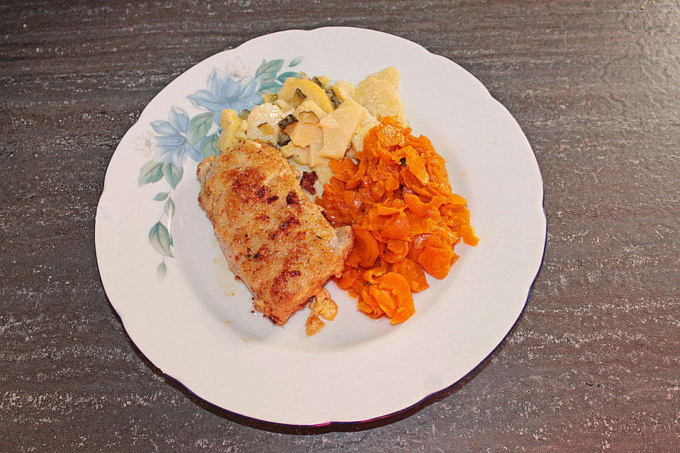 Paniertes Schnitzel mit Meerrettich