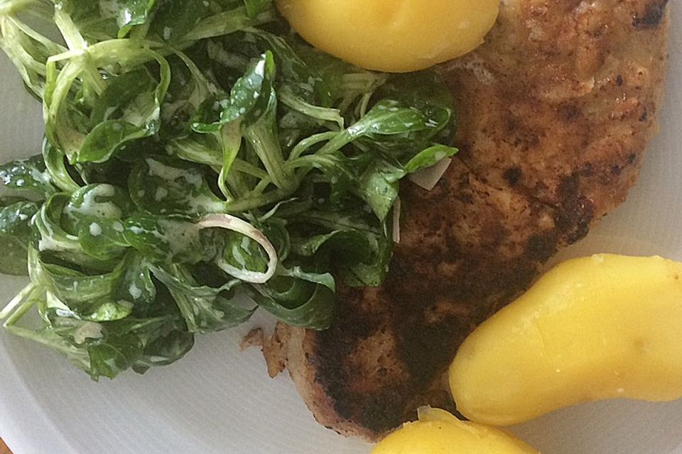 Paniertes Schnitzel mit Meerrettich