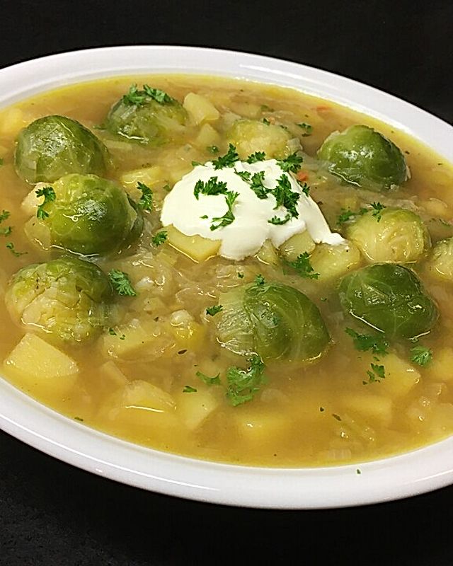Rosenkohl-Lauch-Suppe