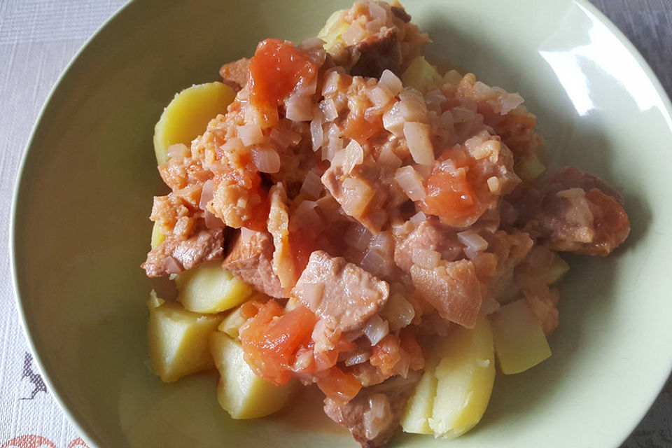 Gulasch mit Quitten