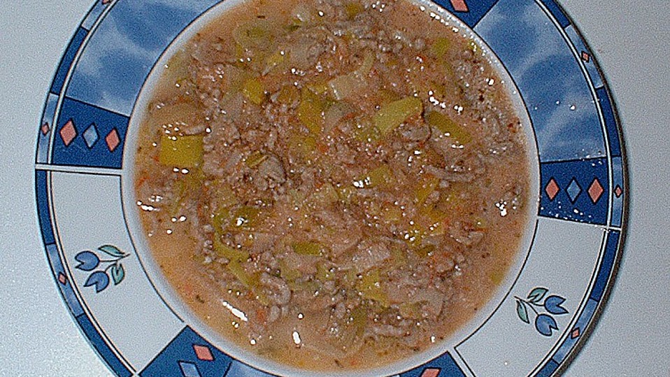 Laucheintopf mit Hackfleisch und Tomaten von Clipper