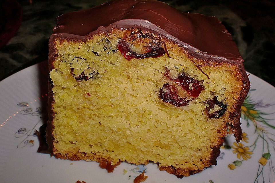 Safran - Sandkuchen mit Cranberries