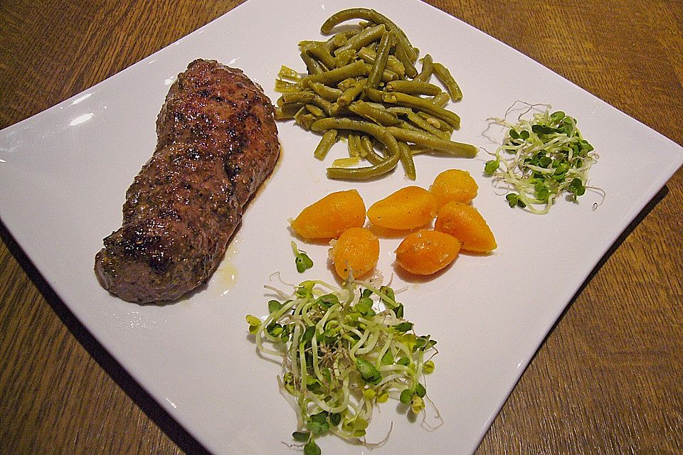 Honig - Senf - Marinade mit Pfefferkruste