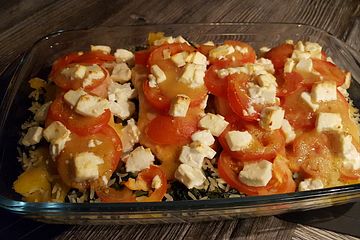 Gegrillter Lachs Mit Warmem Tomatensalat Auf Spinatreis Von Ohoboho Chefkoch 