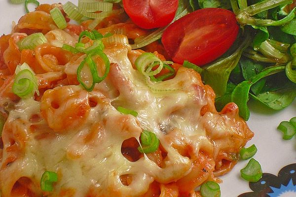 Schneller Nudelauflauf mit Salami von samwana | Chefkoch