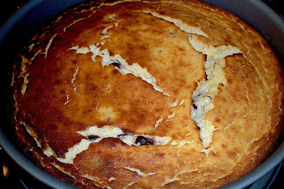 Rosinenkinds schlanker Käsekuchen bodenlos