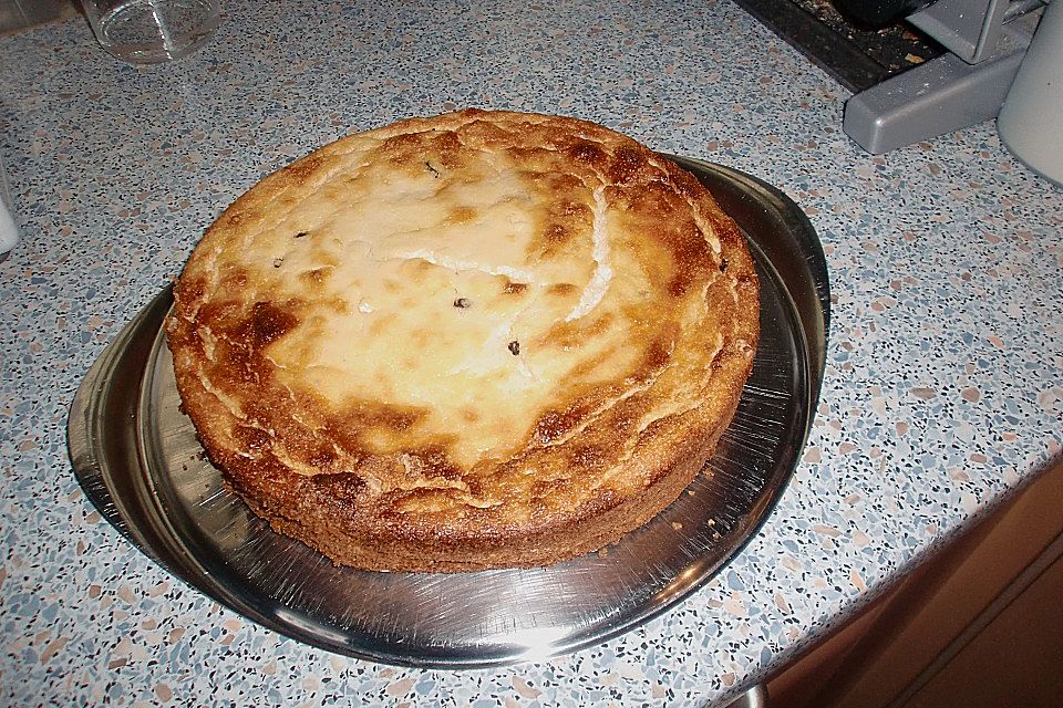 Rosinenkinds schlanker Käsekuchen bodenlos