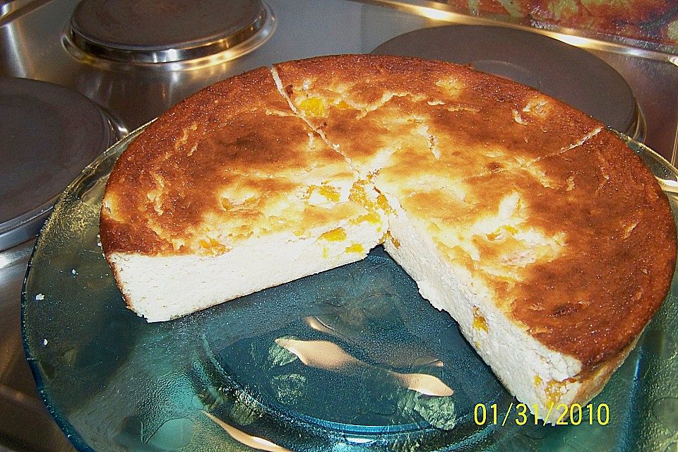 Rosinenkinds schlanker Käsekuchen bodenlos