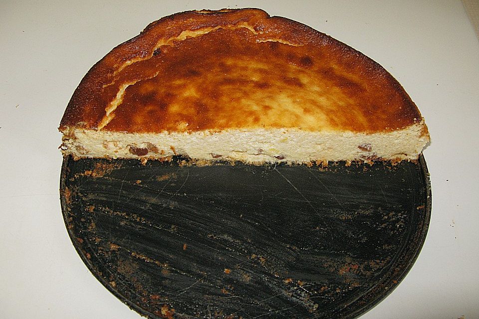 Rosinenkinds schlanker Käsekuchen bodenlos