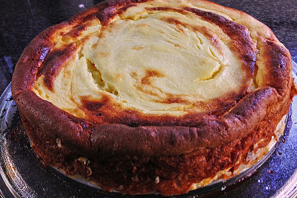 Rosinenkinds schlanker Käsekuchen bodenlos