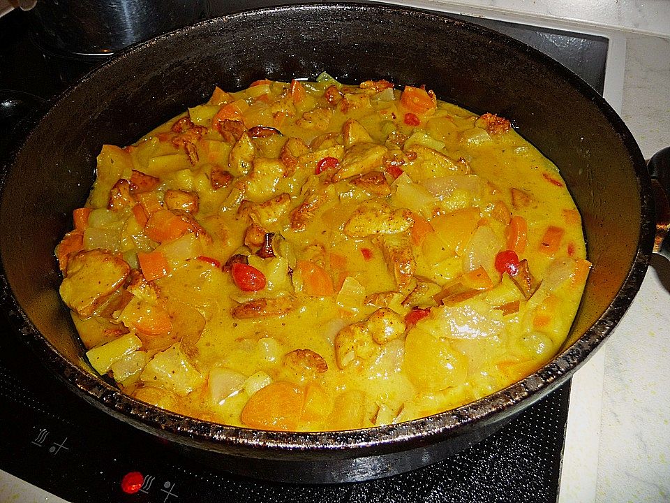 Hähnchengeschnetzeltes mit fruchtiger Currysoße von Petra2009| Chefkoch