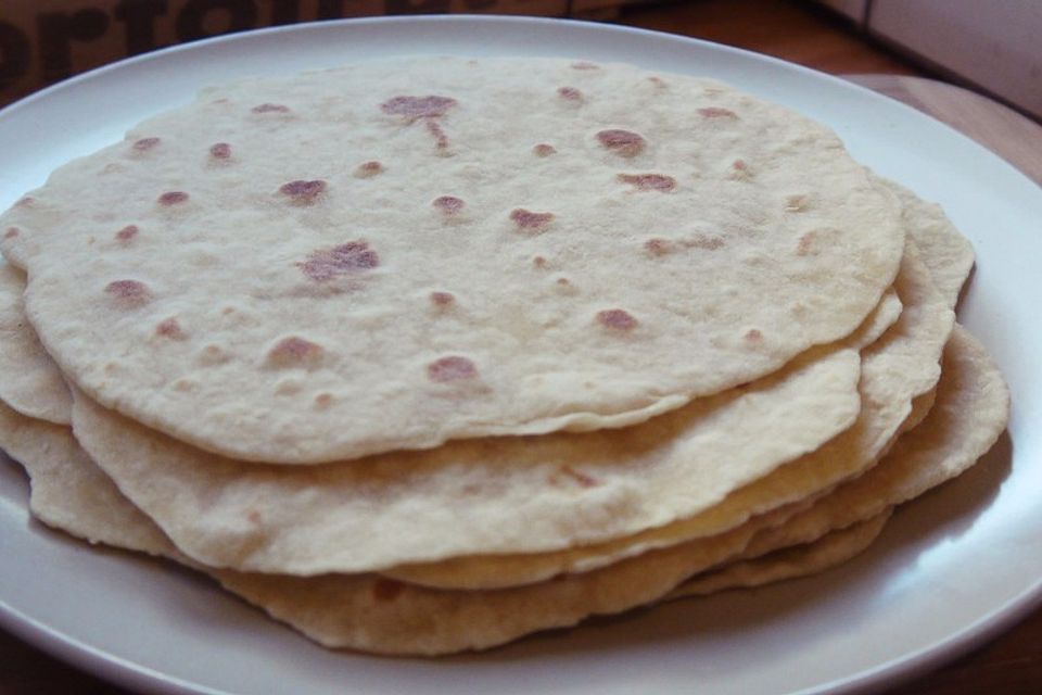 Tortillas aus Weizenmehl