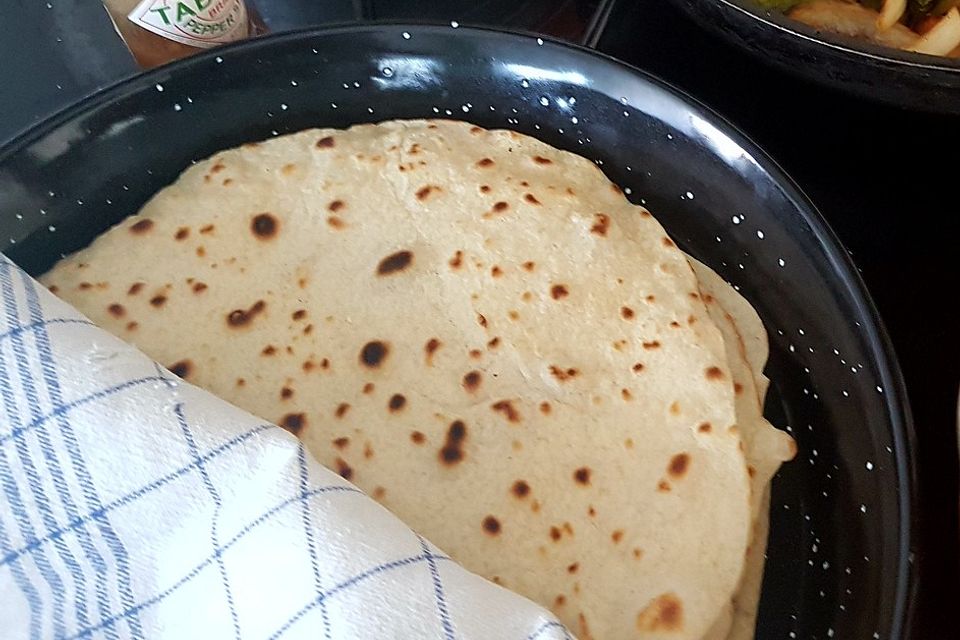 Tortillas aus Weizenmehl