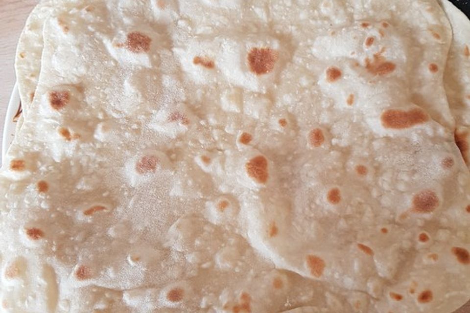 Tortillas aus Weizenmehl