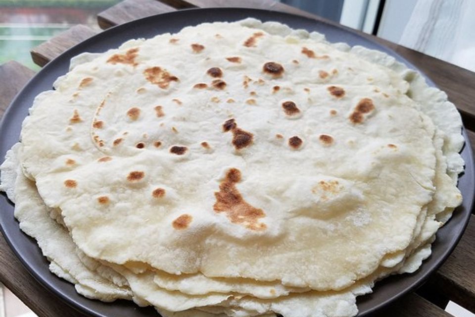 Tortillas aus Weizenmehl