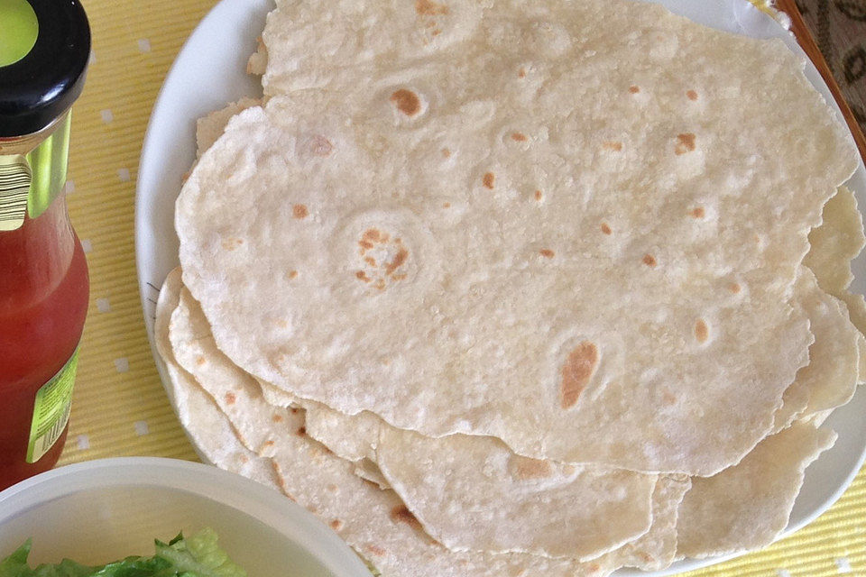 Tortillas aus Weizenmehl