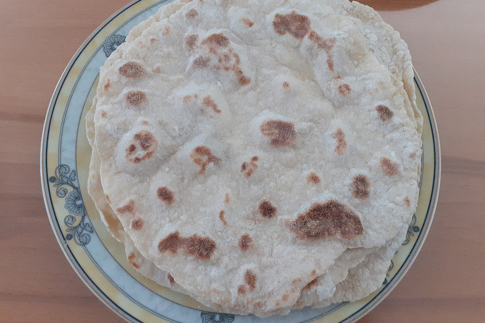 Tortillas aus Weizenmehl