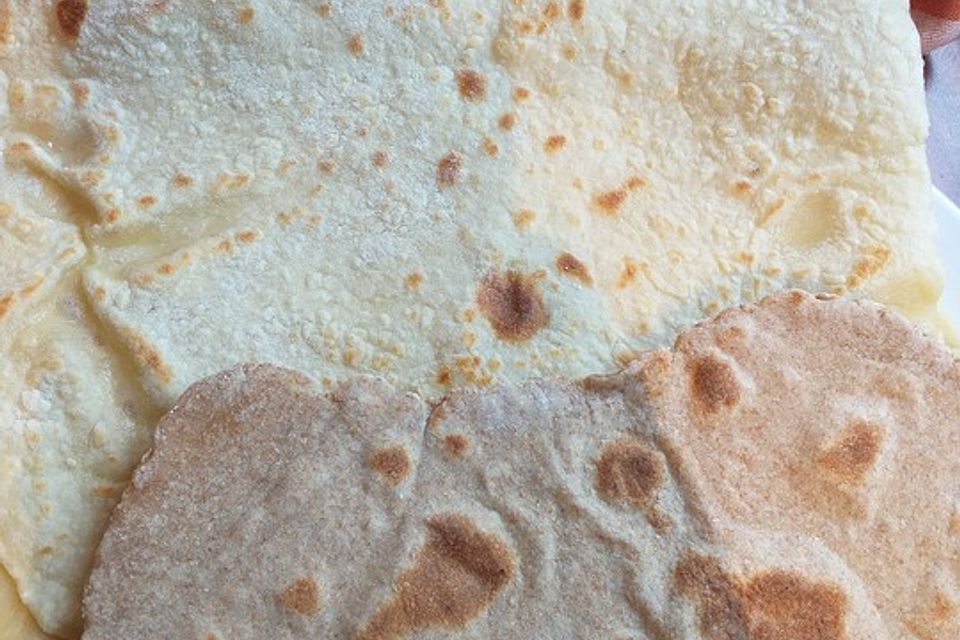 Tortillas aus Weizenmehl