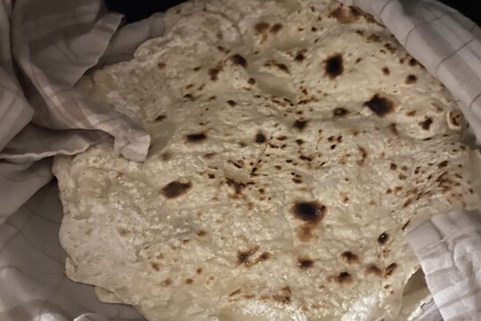 Tortillas aus Weizenmehl