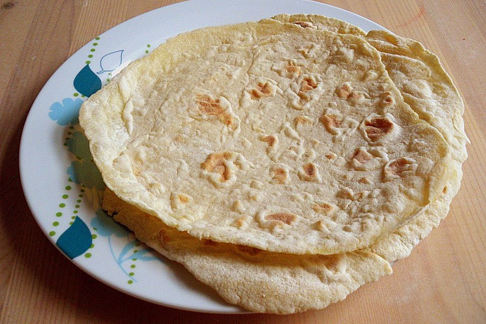 Tortillas aus Weizenmehl