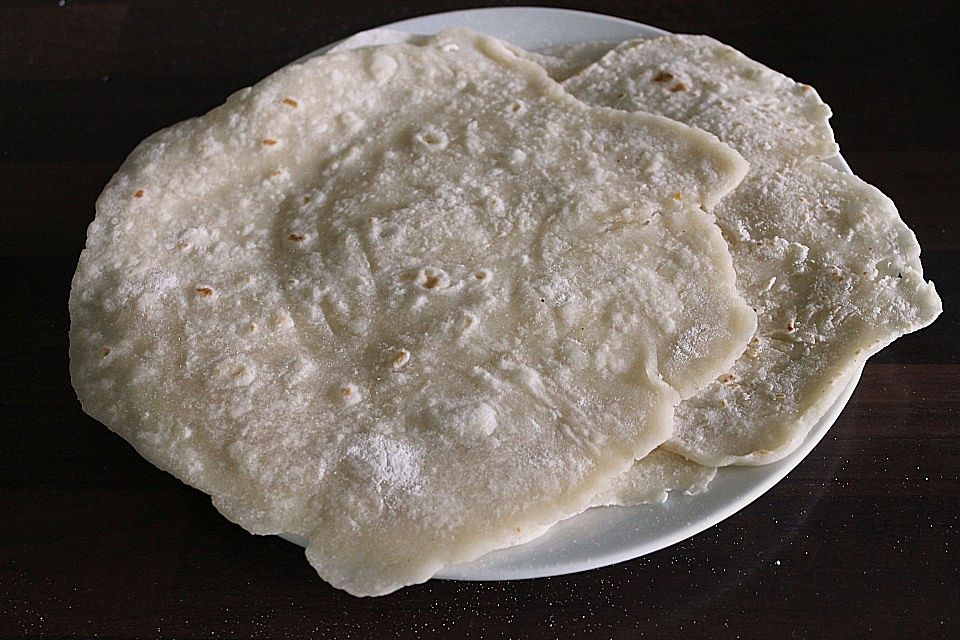 Tortillas aus Weizenmehl