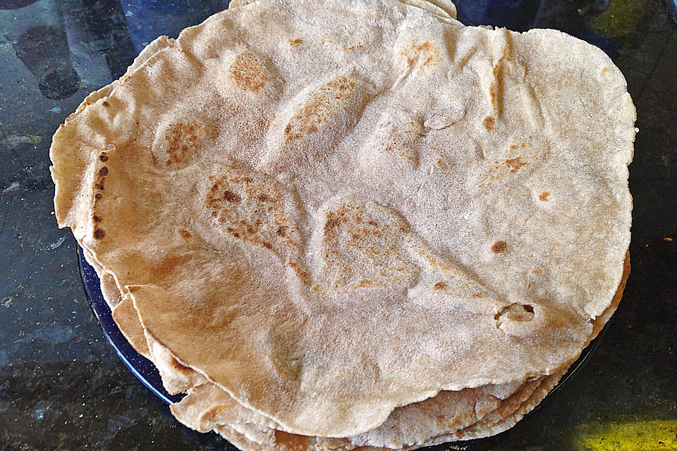 Tortillas aus Weizenmehl