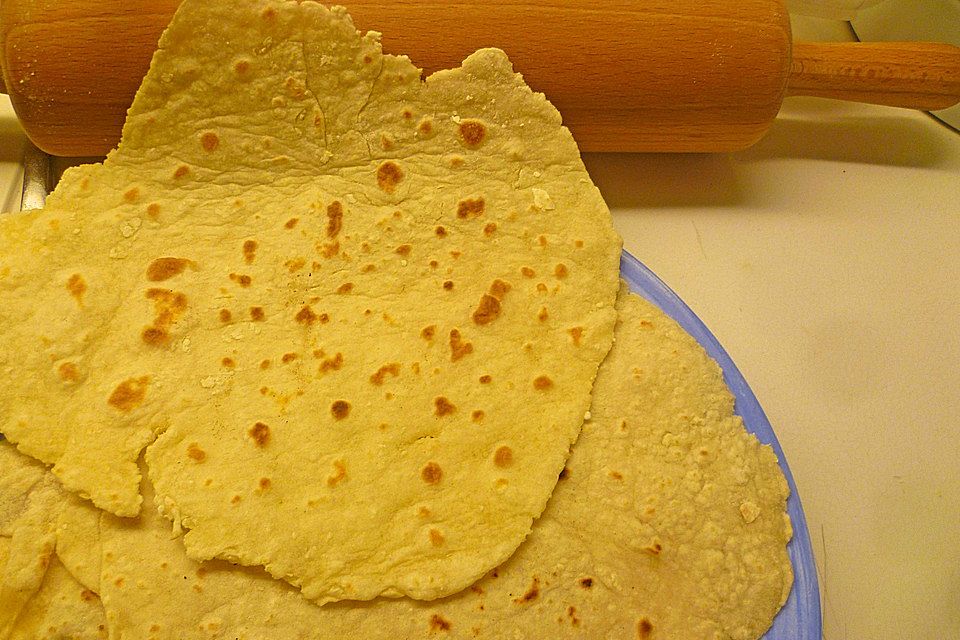 Tortillas aus Weizenmehl