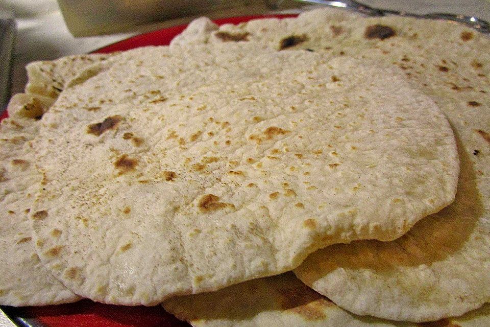 Tortillas aus Weizenmehl