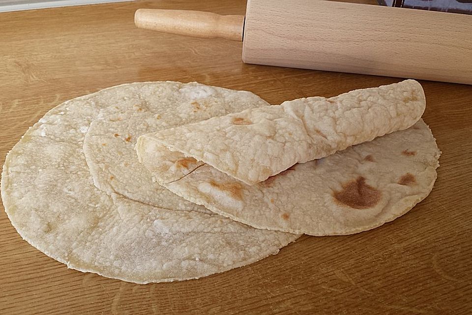 Tortillas aus Weizenmehl