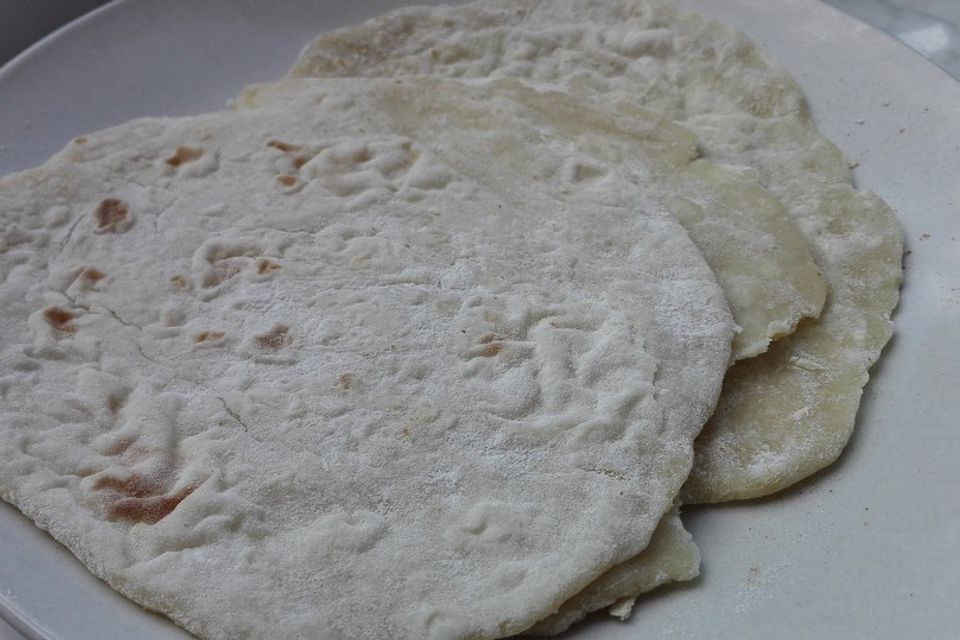 Tortillas aus Weizenmehl