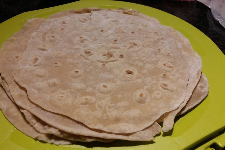 Tortillas aus Weizenmehl