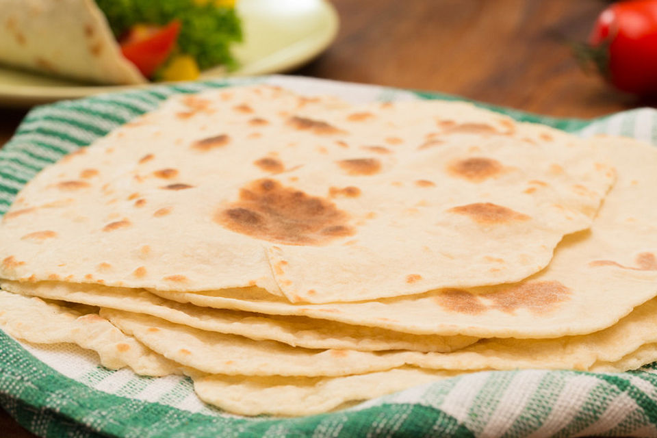 Tortillas aus Weizenmehl