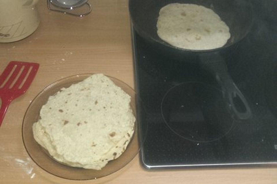 Tortillas aus Weizenmehl